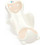 Thermobaby Babycoon Αντιολισθητικό Καθισματάκι Μπάνιου Μωρού Λευκό Καφέ