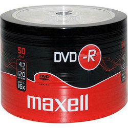 Εγγράψιμα DVD-R 16x Maxell 4,7GB πακέτο 50τμχ. (MAX65047)
