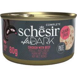 Schesir After Dark Adult Pate Grain Free with Chicken & Beef 80gr