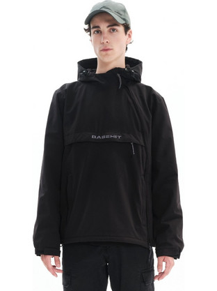 Basehit Ανδρικό Μπουφάν Χειμωνιάτικο Pullover Μαύρο 222.BM10.62-PR307