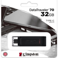 Kingston DataTraveler 70 32GB USB Stick 3.2 Gen 1 με USB-C