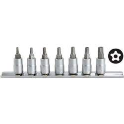 Σετ Καρυδάκια Allen Torx 5άστερα 1/4" Force 7τμχ 20711