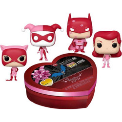 Funko Pocket Pop! DC Batman 4-Pack Happy Valentines Day