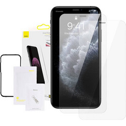 Baseus Προστατευτικό Οθόνης Tempered Glass 0.3mm Full Face για iPhone XS Max/11 Pro Max 6.5'' 2τμχ Διαφανές SGBL060302