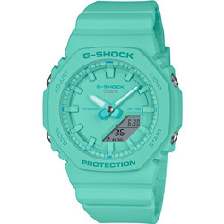 Casio G-Shock Γυναικείο Ρολόι Χρονογράφος με Τυρκουάζ Καουτσούκ Λουράκι GMA-P2100-2AER