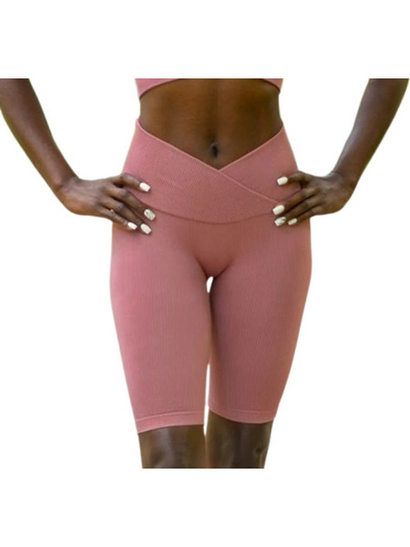 Lismina Seamless Biker Γυναικείο Κολάν Ροζ 6036
