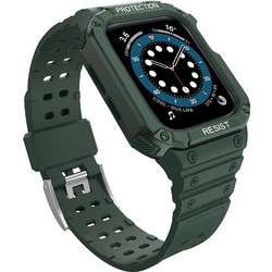 Protect Strap Band for Apple Watch 38/40/41mm Armored Case Strap - Green