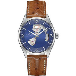 Hamilton Jazzmaster Ανδρικό Ρολόι Αυτόματο με Καφέ Δερμάτινο Λουράκι H32705041