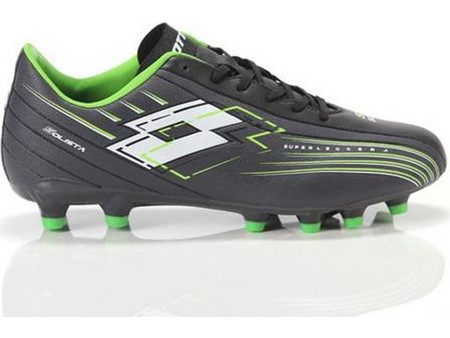 Lotto Solista 700 VII FG 219751-AUD Ποδοσφαιρικά Παπούτσια με Τάπες Μαύρα Πράσινα