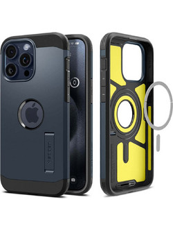 Spigen Tough Armor MagSafe Back Cover Metal Slate (iPhone 15 Pro Max)