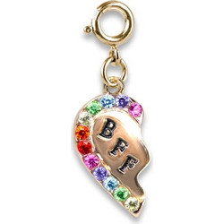 CHARM IT! GOLD BFF BROKEN HEART CHARM CT03-01