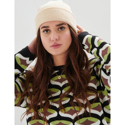 24COLOURS Knitted Beanie Γυναικείος Σκούφος Polyacrylic - Beige 18196a