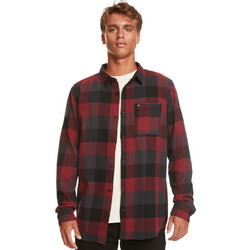 Quiksilver Ανδρικό Πουκάμισο Βαμβακερό Καρό Μακρυμάνικο Κανονική Γραμμή Overshirt Μπορντό EQYWT04522-KVJ1