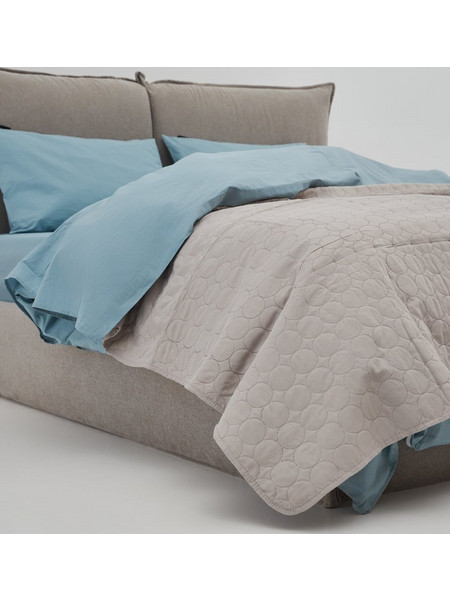 Microsilk Καπιτονέ Μονόχρωμο Κουβερλί Moral Μονή (160x240cm) Σοκολά