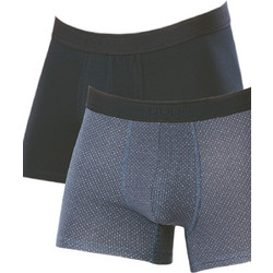 Boxer 4DUDE Dots Ανδρικά Μποξεράκια Σετ 2Pack Μπλε DD1406