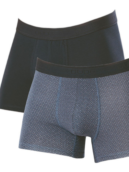Boxer 4DUDE Dots Ανδρικά Μποξεράκια Σετ 2Pack Μπλε DD1406