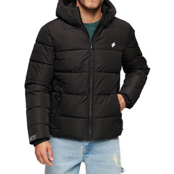 Superdry Ανδρικό Μπουφάν Χειμωνιάτικο Puffer Μαύρο M5011827A-02A