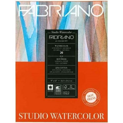 Μπλοκ FABRIANO STUDIO HOT PRESSED 200gr, 22,9x30,5cm, 20 φύλλων