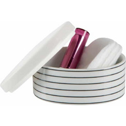 Κουτί Αποθήκευσης Porcelaine Visby White 11,8x9,3x6 - Spirella