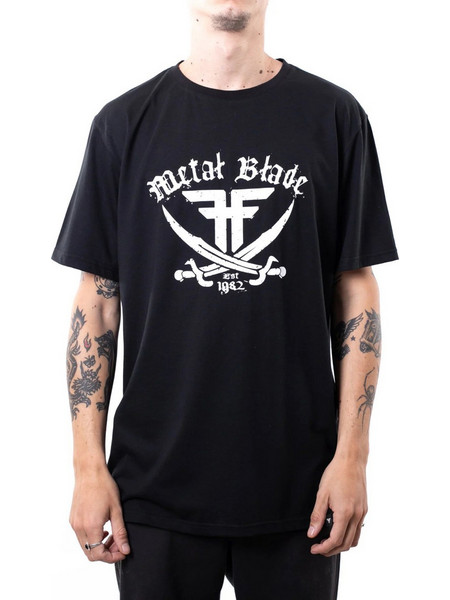FALLEN M METAL BLADE PIRATE TEE - FMP1RE12-BLK/WHT BLACK