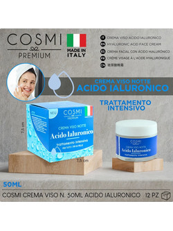 cosmi italia, Κρέμα νυκτος προσώπου με υαλουρονικό οξύ
