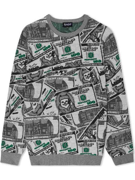 RIPNDIP Πουλόβερ MONEYBAG KNIT SWEATER - MULTI