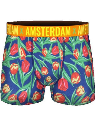 Ανδρικό boxer Βαμβακερό σε σχέδιο Παπαρούνα , AMS-011 - Holland Underwear