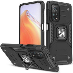 Wozinsky Ring Armor Tough Hybrid Case Cover + Magnetic Mount Mi Poco M4 Pro 5G / Redmi Note 11 5G (China) / Redmi Note 11T 5G / Redmi Note 11S 5G black