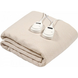 Das Home Comfort 0488 Ηλεκτρική Υπέρδιπλη Κουβέρτα με Χρονοδιακόπτη Λευκή 150x170cm