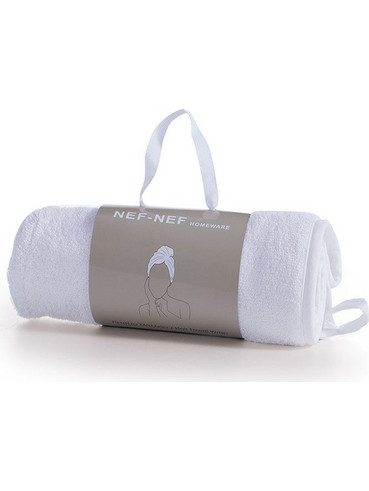 Πετσέτα Μαλλιών Nef-Nef Homeware Sandy White 61x24