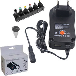 PD-30-2,5A/30W ΤΡΟΦΟΔΟΤΙΚΟ 3/4,5/5/6/7,5/9/12V ME 6 CONNECTORS EU ΚΑΙ ΘΥΡΑ USB