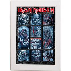 Αφίσα , Pyramid Poster, Iron Maiden (Ten Eddies) 61x91,5εκ Κορνίζα Ξύλινη Σε 10 Χρώματα Με Ακρυλικό Τζάμι Άθραυστο K29+PP35284