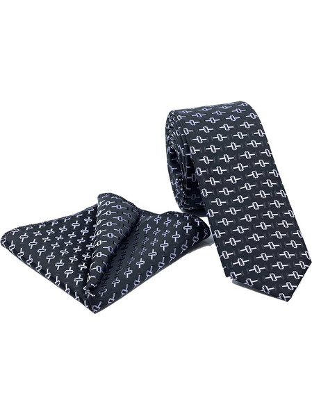 LEGEND TIE MICRO WITH HANDKERCHIEF 6.5CM