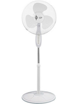 Lamtech LAM113560 White Ανεμιστήρας Δαπέδου Ορθοστάτης 40cm 45W