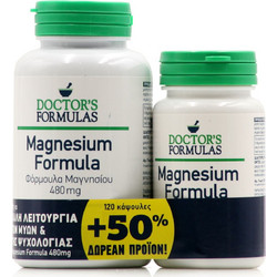 Doctor's Formulas Magnesium Formula 120 + 60 Κάψουλες