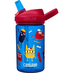 CamelBak Eddy Kids Skate Monsters Παιδικό Μπουκάλι Πλαστικό BPA Free με Καλαμάκι Μπλε 400ml