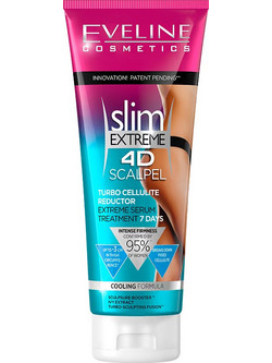 Eveline Slim Extreme 4D Scalpel Turbo Cellulite Κρέμα Σώματος για Σύσφιξη & Αδυνάτισμα κατά της Κυτταρίτιδας 250ml