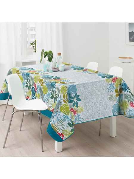Τραπεζομάντηλο Αλέκιαστο Jungle Mint 100% Pol. 150x180cm