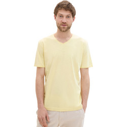 TOM TAILOR STRUCTURED V-NECK ΜΠΛΟΥΖΑ ΑΝΔΡIKH 1041822-34585 (34585/LIGHT YELLOW)