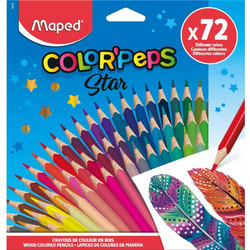 Maped Color'Peps Star Ξυλομπογιές Σετ 72τμχ