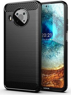 Techsuit Carbon Silicone - θήκη για Nokia X10 - Μαύρο