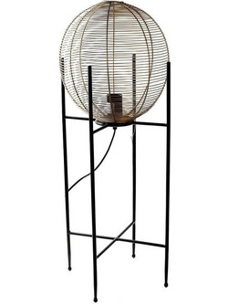 Φωτιστικό Δαπέδου FUT402 30x30x80cm Gold-Black Espiel
