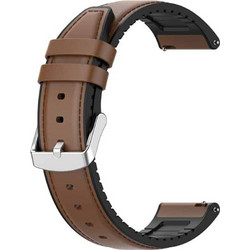 Techsuit Watchband W007 Λουράκι Δερμάτινο Brown (Universal 22mm)