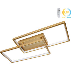 Φωτιστικό οροφής LED 34W 65Χ28Χ8 εκ. χρυσό με controller - GLOBOBOX 602163