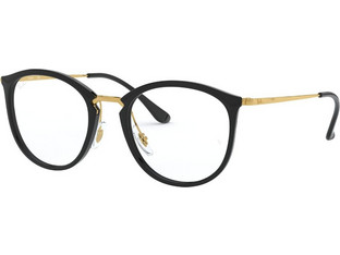 Ray-Ban RB7140 2000 Γυναικείος Σκελετός Γυαλιών Οράσεως Μεταλλικός Χρυσός Μαύρος