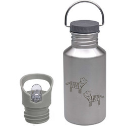 Laessig Safari Tiger Παιδικό Μπουκάλι Ανοξείδωτο BPA Free Ασημί 1210026261