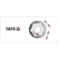 YATO Καρυδάκια Εξάγωνα 1/4" Επαγγελματικά Chrome Vanadium 4.0 mm YT-1401