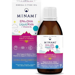 Minami Nutrition DHA & EPA Liquid Kids Ιχθυέλαιο για Παιδιά Πορτοκάλι 100ml
