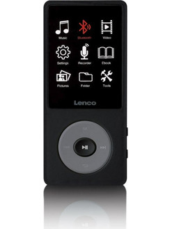 Lenco Xemio 760 BT MP4 Player 8GB με Οθόνη 2" με Bluetooth Μαύρο