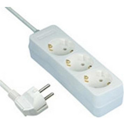 REV Socket line 3-fold 1,4 m white